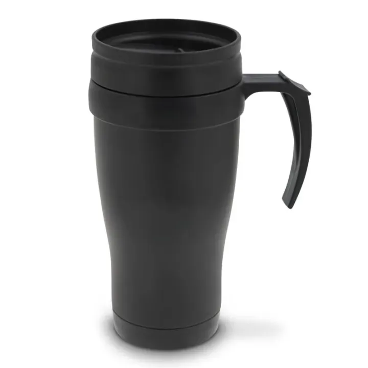 Double walled coffee mug metal 350ml - LT98759 (N5002)